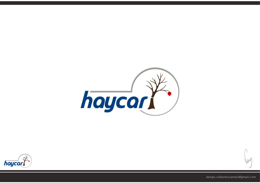 Haycar derneği logosunu arıyor yarışmasına tasarımcı volkanKocaman tarafından sunulan  tasarım 