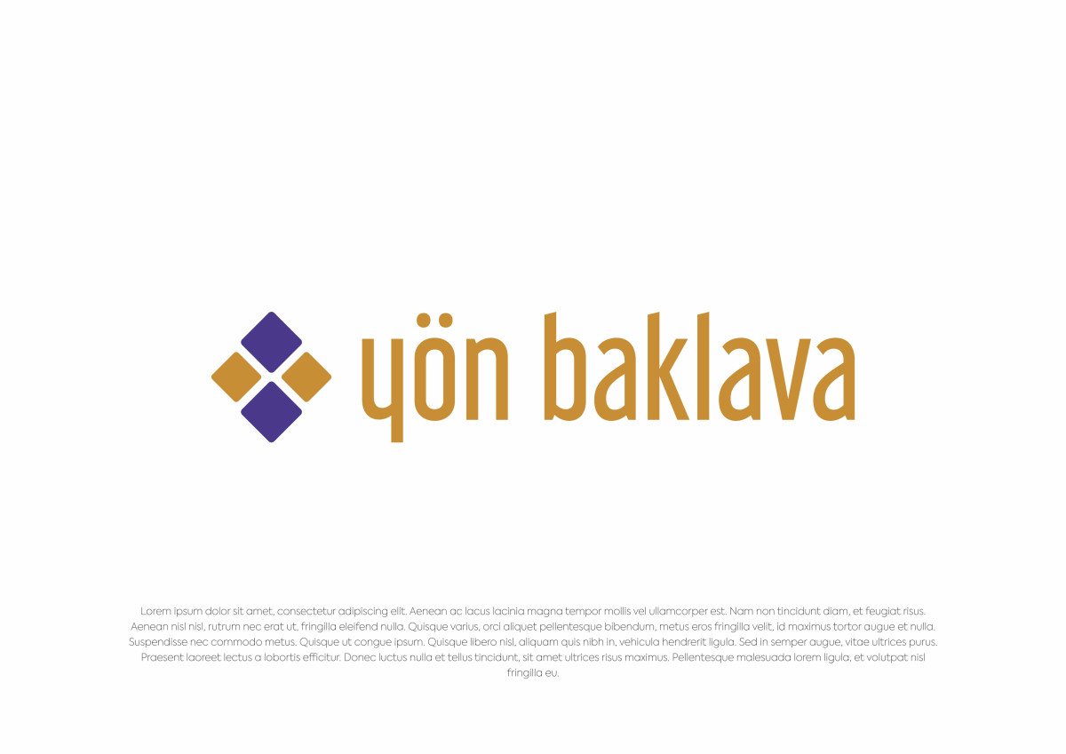 Tasarlayan Şeyma Sever-Yön Baklava şirketimiz için sade ve şık