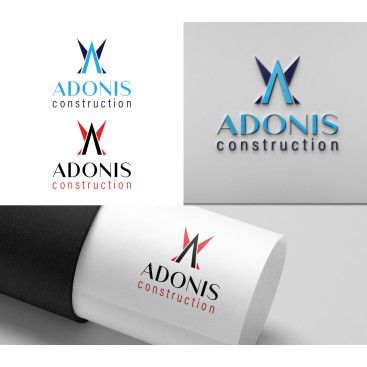 Adonis Construction Logo Tasarımı yarışmasına tasarımcı seydanurblgn tarafından sunulan  tasarım 