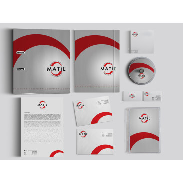 MATİL A.Ş Logo ve Kurumsal Kimlik  yarışmasına tasarımcı smtgrafik tarafından sunulan  tasarım 