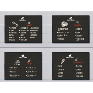 Fast Food Menüsü Tasarimi yarışmasına tasarımcı elifakay tarafından sunulan  tasarım 