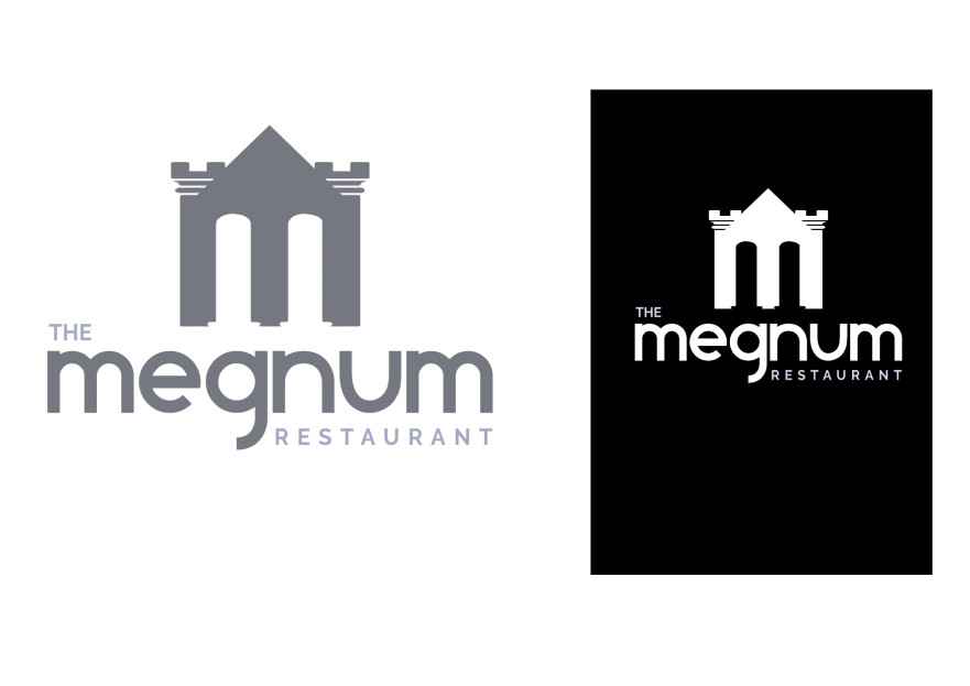 The Megnum Restoranı İçin Logo Tasarım. yarışmasına tasarımcı Green Cat tarafından sunulan  tasarım 
