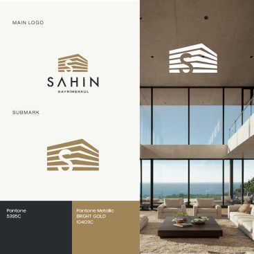 Şahin Gayrimenkul Logo + Kurumsal Kimlik yarışmasına tasarımcı redsockset tarafından sunulan  tasarım 
