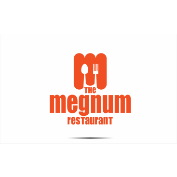 The Megnum Restoranı İçin Logo Tasarım. yarışmasına tasarımcı ErcanH tarafından sunulan  tasarım 