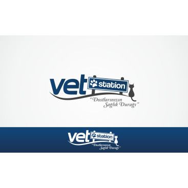 VET STATION VETERİNER KLİNİĞİ   LOGO  yarışmasına tasarımcı Trgy tarafından sunulan  tasarım 