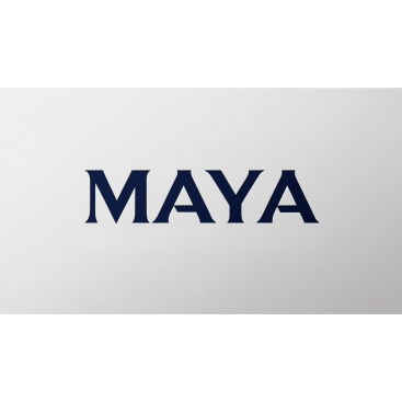 MAYA yazı karakteri ile bir inşaat proje yarışmasına tasarımcı Supreme-Striking tarafından sunulan  tasarım 