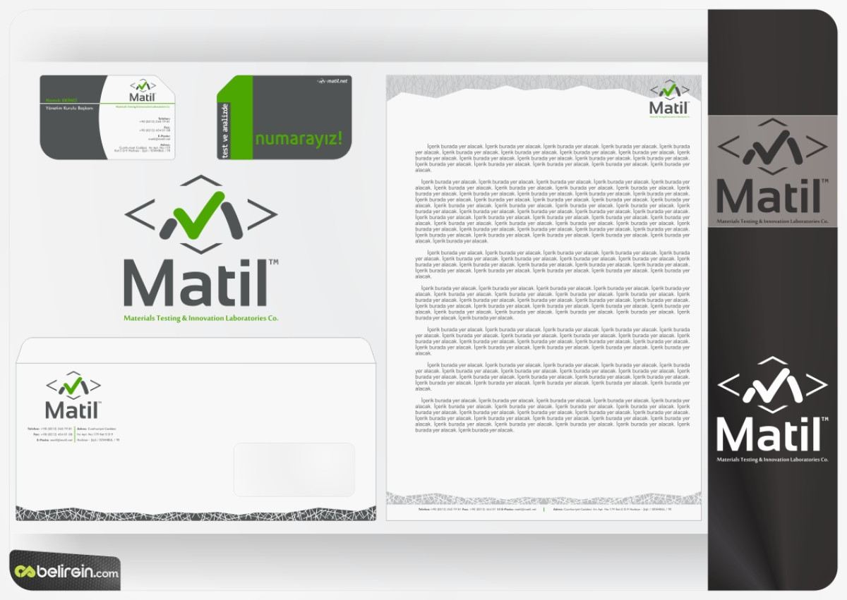Tasarlayan belirgin-MATİL A.Ş Logo ve Kurumsal Kimlik 