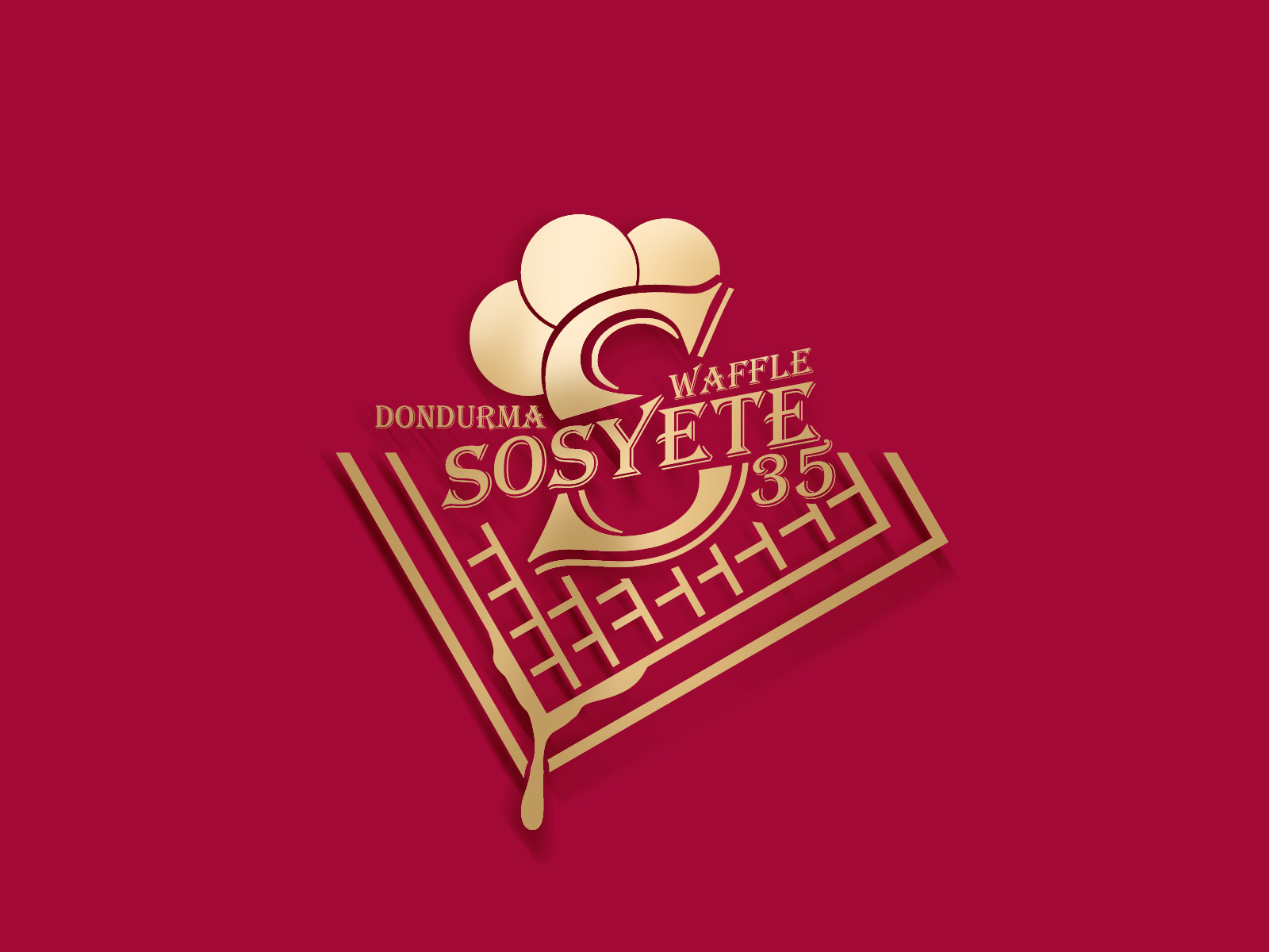 Tasarlayan grfkismail-waffle&dondurma cafe için logo 