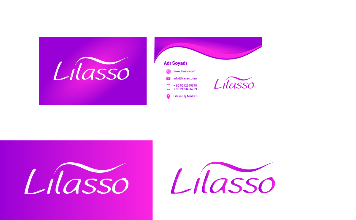 Tasarlayan 2N1K-''LİLASSO'' MARKASI İÇİN LOGO-KARTVİZİT