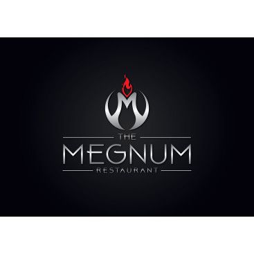 The Megnum Restoranı İçin Logo Tasarım. yarışmasına tasarımcı İNNOVASYON tarafından sunulan  tasarım 