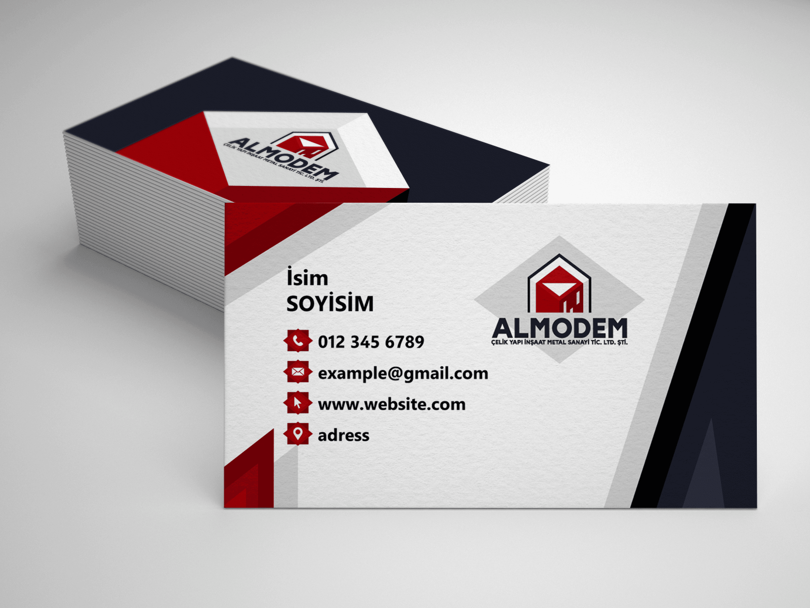 Tasarlayan Öyküm-ALMODEM FİRMAMIZA LOGO ÇALIŞMASI