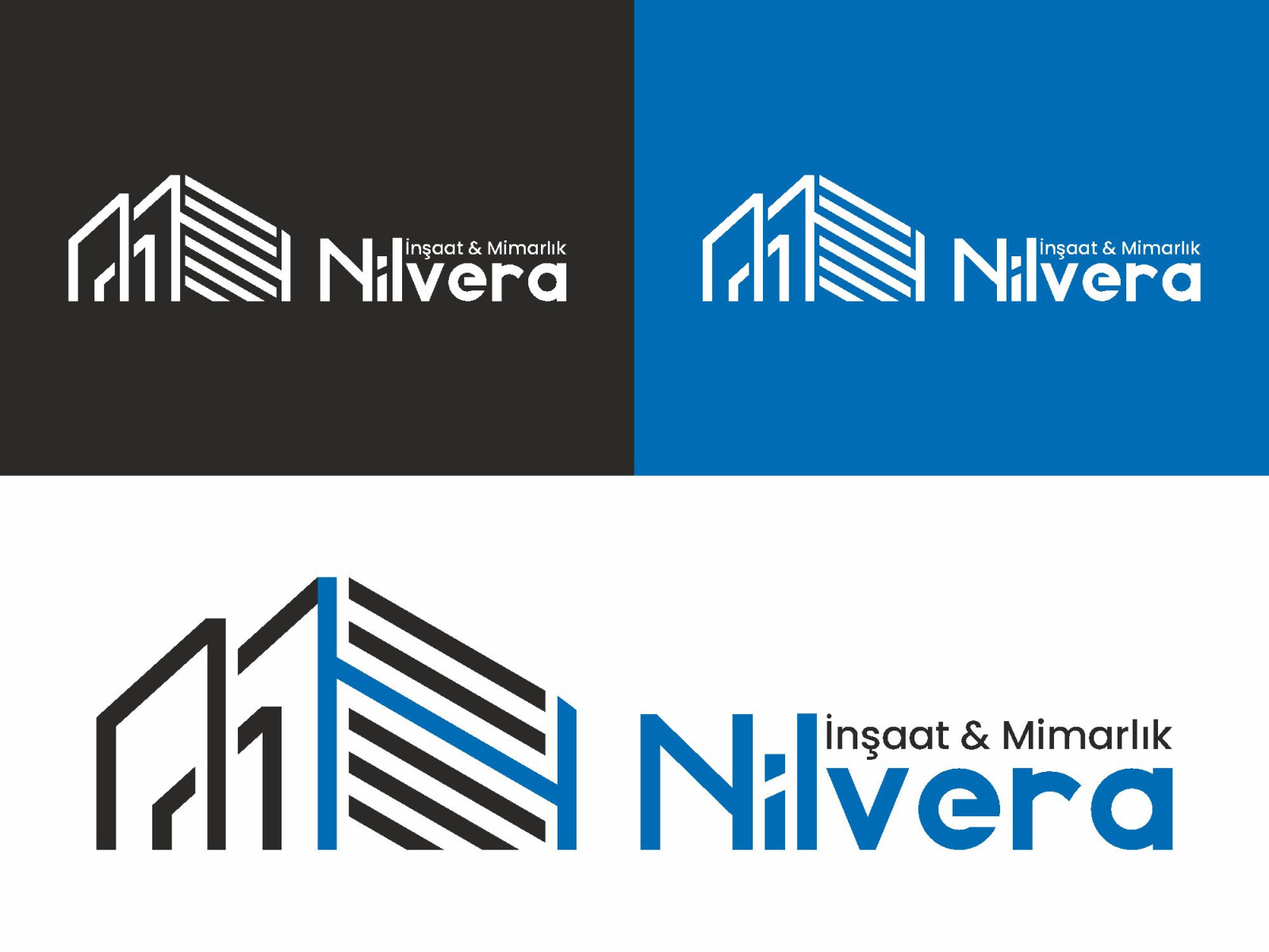 Tasarlayan SZR Graphic Design-Nilvera Yapı inşaat firması logo tasarım