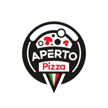APERTO PİZZA LOGOSUNU ARIYOR yarışmasına tasarımcı Ersin Esra tarafından sunulan  tasarım 