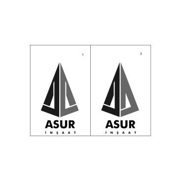 ASUR İNŞAAT İÇİN LOGO TASARIM yarışmasına tasarımcı barpek tarafından sunulan  tasarım 