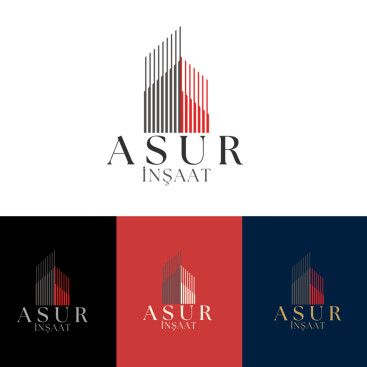 ASUR İNŞAAT İÇİN LOGO TASARIM yarışmasına tasarımcı yasin ercan tarafından sunulan  tasarım 