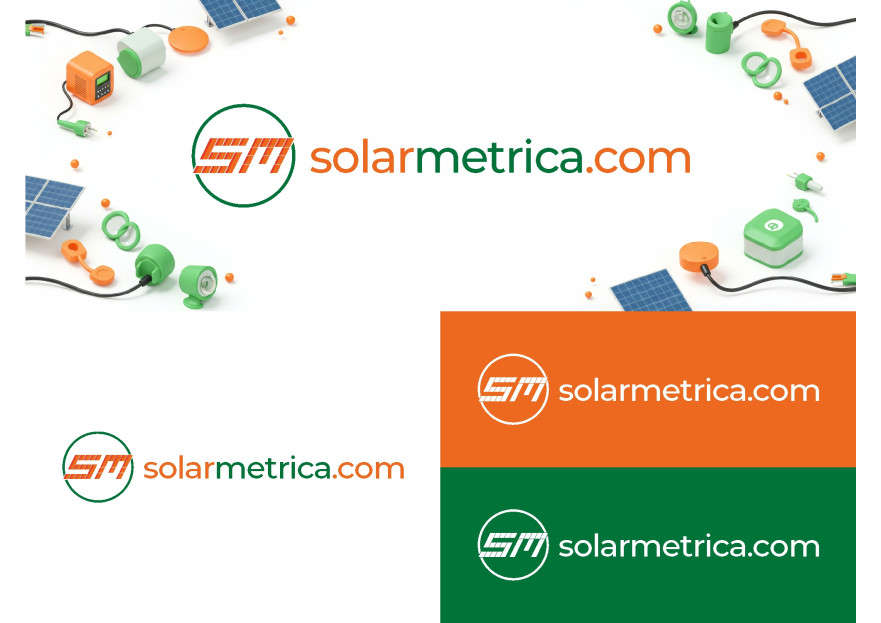 solarmetrica.com İçin Yenilikçi Logo yarışmasına tasarımcı SZR Graphic Design tarafından sunulan  tasarım 
