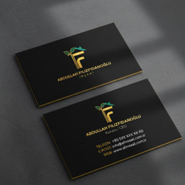 İNŞAAT FİRMAMIZ İÇİN SIFIRDAN BİR YÜZ LOGO VE KARTVİZİT yarışmasına tasarımcı inanç doğan tarafından sunulan  tasarım