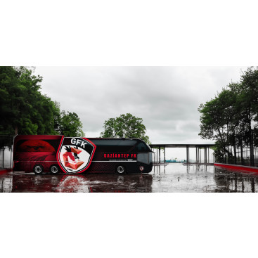 Gaziantep FK Takım Otobüsü Tasarımı yarışmasına tasarımcı pixelpalette tarafından sunulan  tasarım 