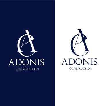 Adonis Construction Logo Tasarımı yarışmasına tasarımcı grafik esma  tarafından sunulan  tasarım 