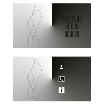 avukatlık ofisine logo ve kart tasarlama yarışmasına tasarımcı iç mimar tarafından sunulan  tasarım 