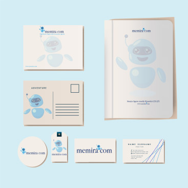 Memira Sigorta Kurumsal Kimlik Çalışması yarışmasına tasarımcı FEMAS tarafından sunulan  tasarım 