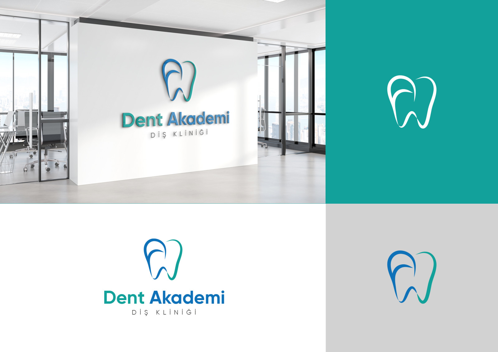 Tasarlayan tarzını yansıt-Mersin Dentakademi Diş Kliniği Logosu