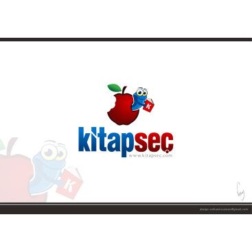 Kitap Satış Sitesine Logo yarışmasına tasarımcı volkanKocaman tarafından sunulan  tasarım 