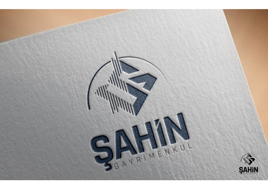 Şahin Gayrimenkul Logo + Kurumsal Kimlik yarışmasına tasarımcı GCLONR tarafından sunulan  tasarım 