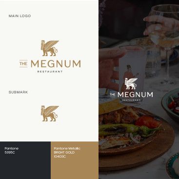 The Megnum Restoranı İçin Logo Tasarım. yarışmasına tasarımcı redsockset tarafından sunulan  tasarım 