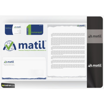 MATİL A.Ş Logo ve Kurumsal Kimlik  yarışmasına tasarımcı belirgin tarafından sunulan  tasarım 