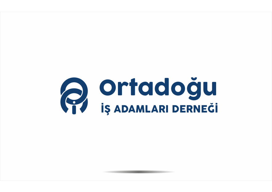 Ortadoğu iş adamları derneği için logo yarışmasına tasarımcı ErcanH tarafından sunulan  tasarım 