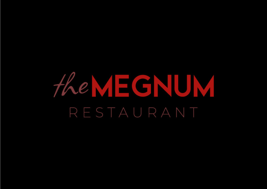 The Megnum Restoranı İçin Logo Tasarım. yarışmasına tasarımcı dcreagraph tarafından sunulan  tasarım 