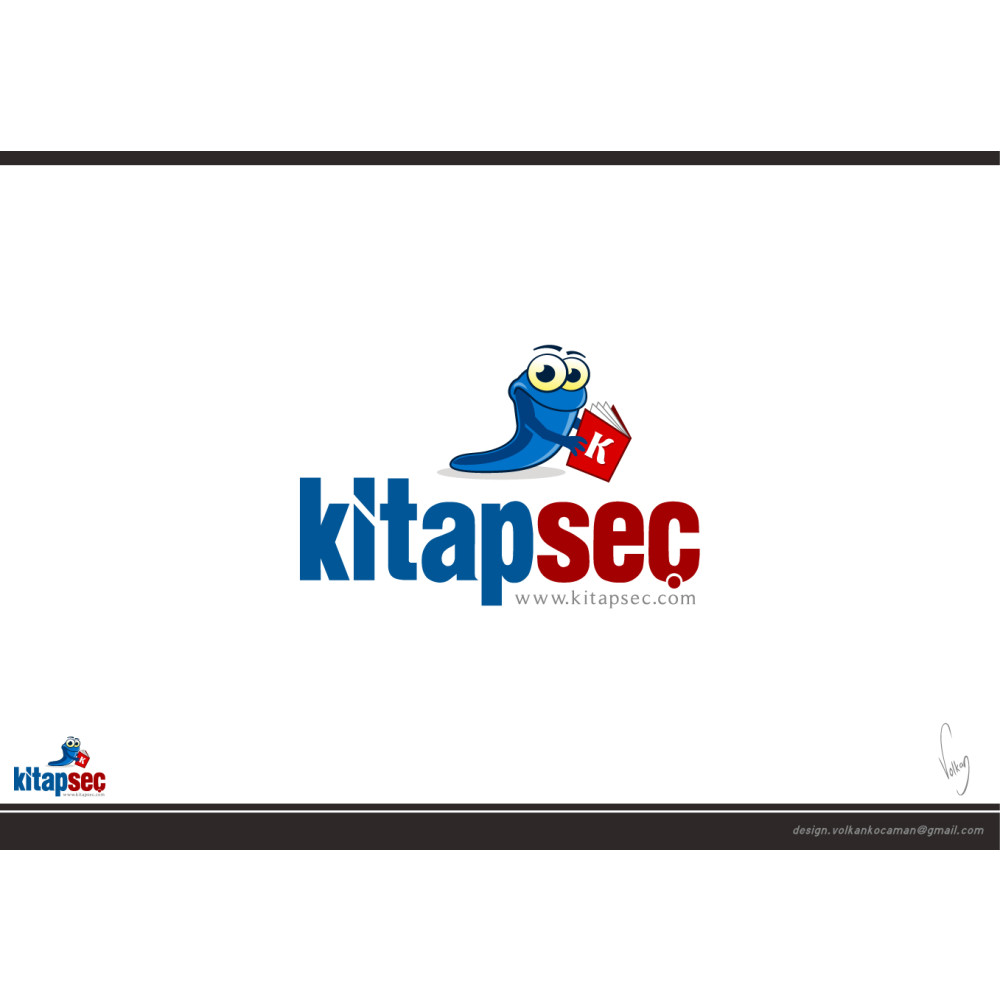  Kitap Satış Sitesine Logo yarışmasına volkanKocaman tarafından girilen tasarım