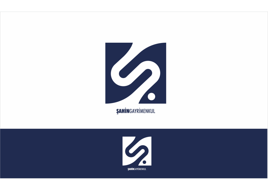 Şahin Gayrimenkul Logo + Kurumsal Kimlik yarışmasına tasarımcı ErcanH tarafından sunulan  tasarım 