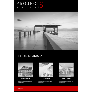 PROJECTS ARCHİTECTS - WEB TASARIM YARIŞ! yarışmasına tasarımcı MEL4 tarafından sunulan  tasarım 