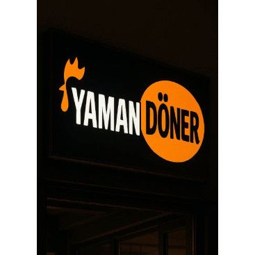 Kuru Yolum Helal Tavuk Döner Markası  yarışmasına tasarımcı Gizemkaracaa tarafından sunulan  tasarım 
