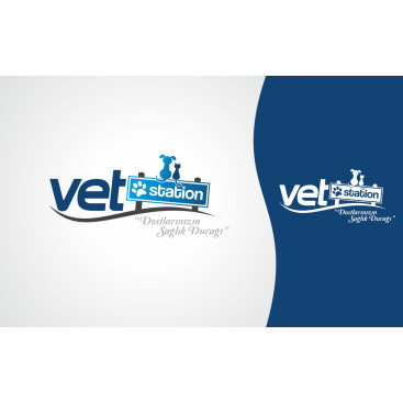VET STATION VETERİNER KLİNİĞİ   LOGO  yarışmasına tasarımcı Trgy tarafından sunulan  tasarım 