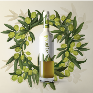 Zeytinyağı Markamıza Logo tasarımı yarışmasına tasarımcı Tuğçeilizz tarafından sunulan  tasarım 