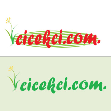 Cicekci.com logosunu arıyor yarışmasına tasarımcı Hancı tarafından sunulan  tasarım 
