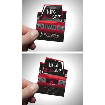 İKİNCİARAÇ İÇİN EN İYİ KARTVİZİT yarışmasına tasarımcı meryem06 tarafından sunulan  tasarım 