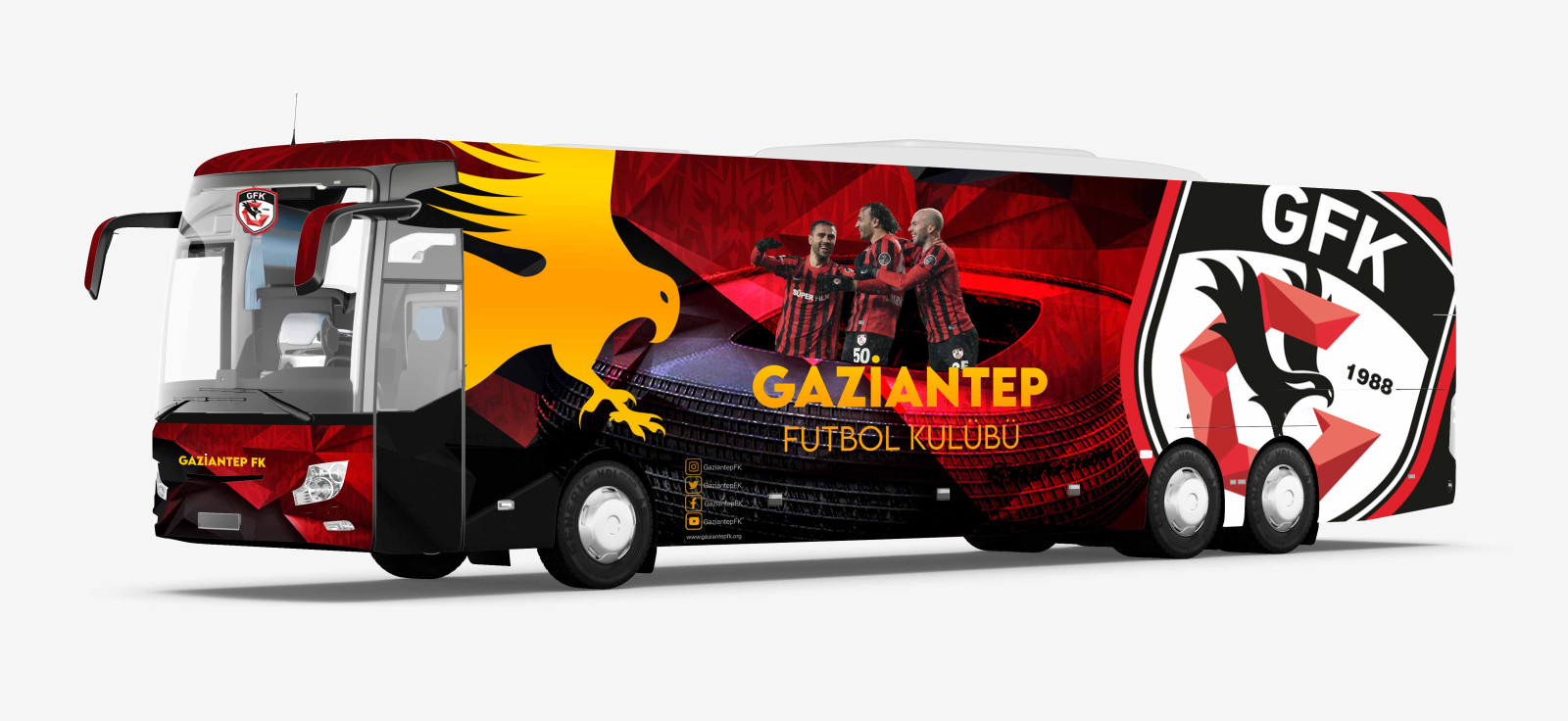 Tasarlayan RedNeckTR-Gaziantep FK Takım Otobüsü Tasarımı