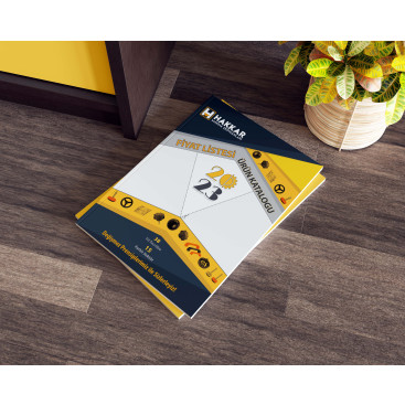 HAKKAR MAKİNA FİYAT LİSTESİ KAPAK SAYFA yarışmasına tasarımcı dasein'oe tarafından sunulan  tasarım 