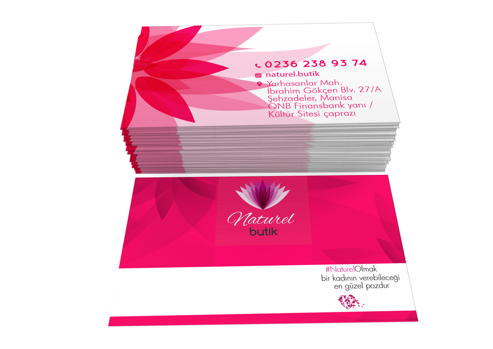 Tasarlayan cactüs-Naturel Butik / KARTVİZİT