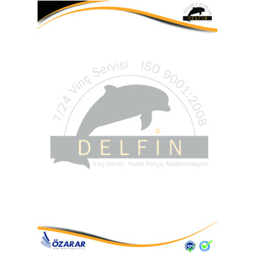 Delfin Vinç Kurumsal Kimlik Tasarımı  yarışmasına tasarımcı yasemin esen tarafından sunulan  tasarım 