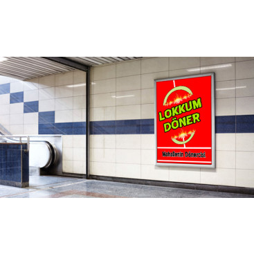 LOKKUM DÖNER LOGO TASARIMI yarışmasına tasarımcı Flu Medya™ tarafından sunulan  tasarım 