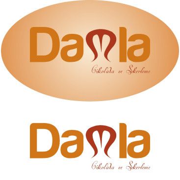 DAMLA Çikolata ve Şekerleme logo tasarım yarışmasına tasarımcı Esraya tarafından sunulan  tasarım 