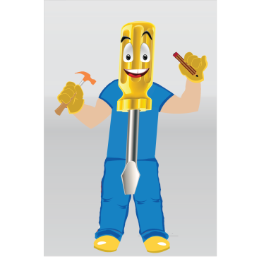 yapı market için maskot yarışmasına tasarımcı proea tarafından sunulan  tasarım 