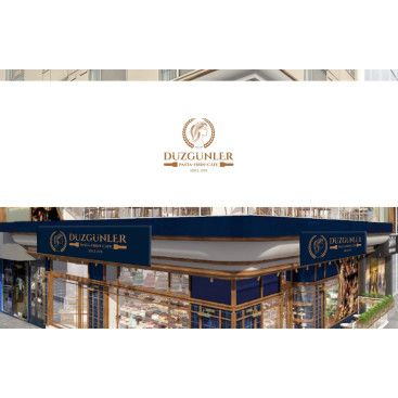 Yeni açılacak unlu mamüller-pastane-cafe yarışmasına tasarımcı Etrah™ tarafından sunulan  tasarım 