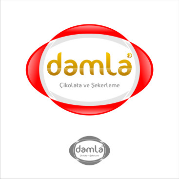 DAMLA Çikolata ve Şekerleme logo tasarım yarışmasına tasarımcı Omer_KILINC tarafından sunulan  tasarım 