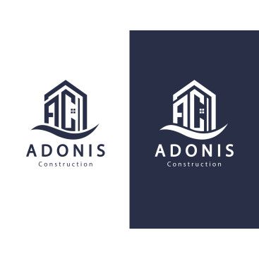 Adonis Construction Logo Tasarımı yarışmasına tasarımcı LogoExper tarafından sunulan  tasarım 